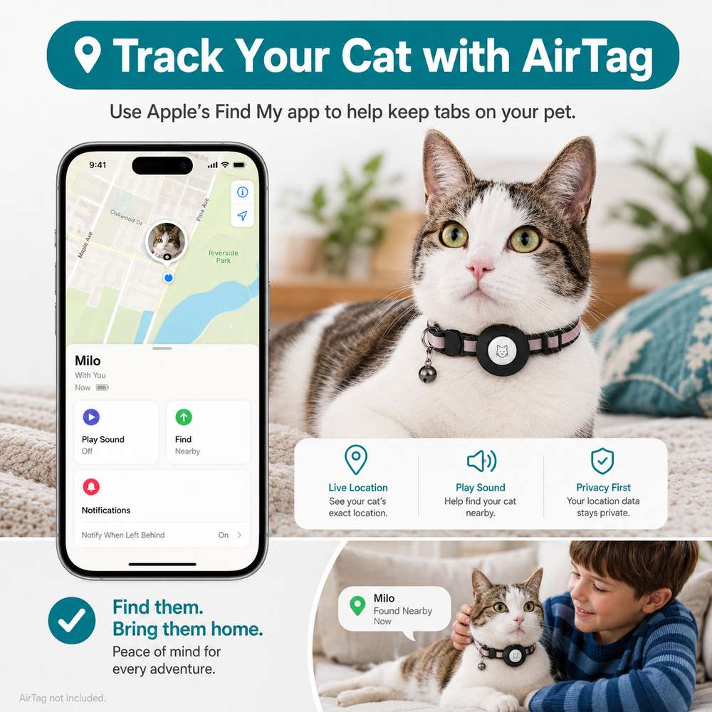 Use Apple's Find My app to help keep tabs on your pet